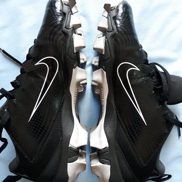 Black Nike Vapor Fastflex Boy's Sport Cleats - Picture 4 of 8